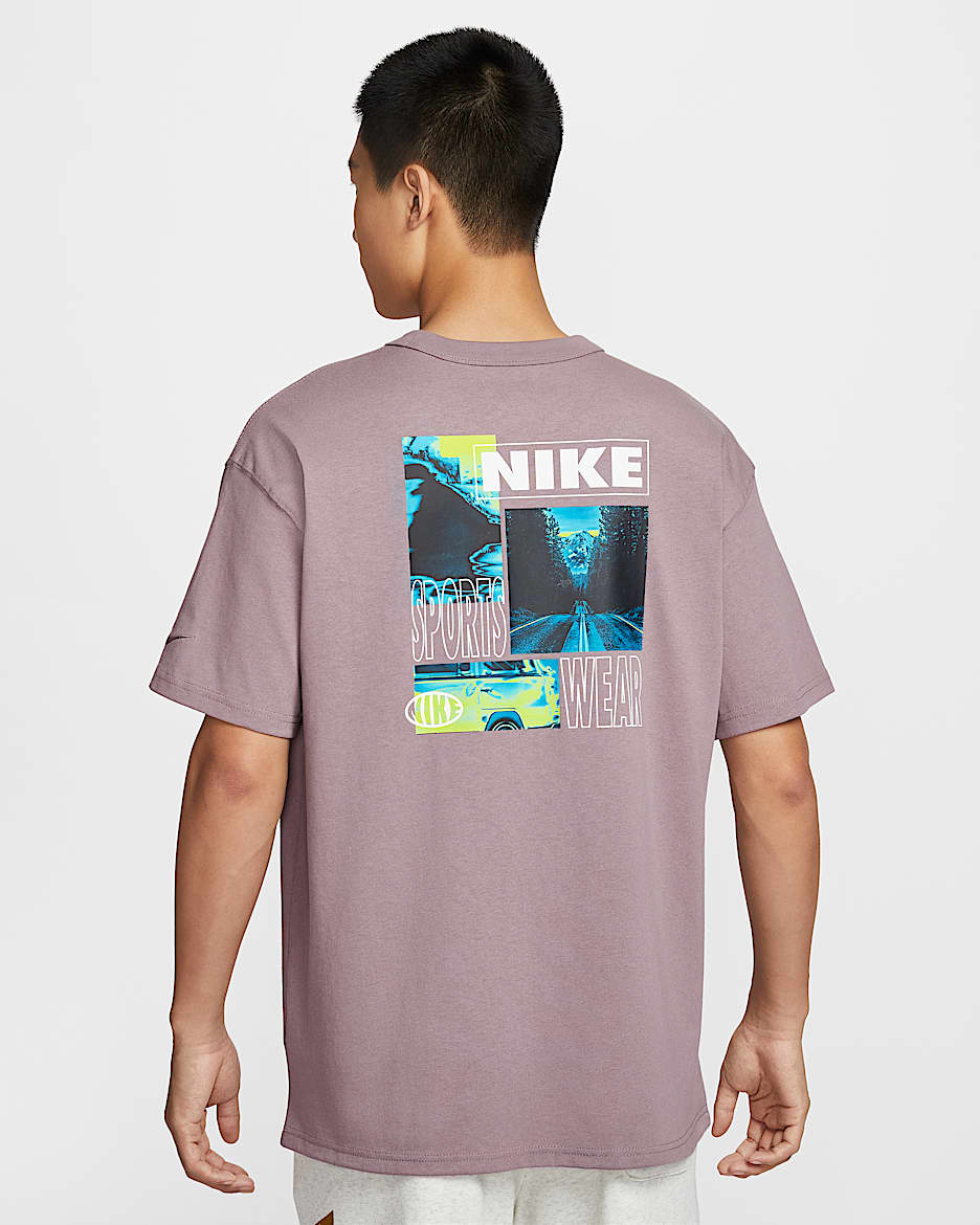 ★Nike★ Sportswear Premium Essential T-shirt M Top Grey Whi Nike Sportswear Premium Essential T-Shirt In Dk Grey Heather